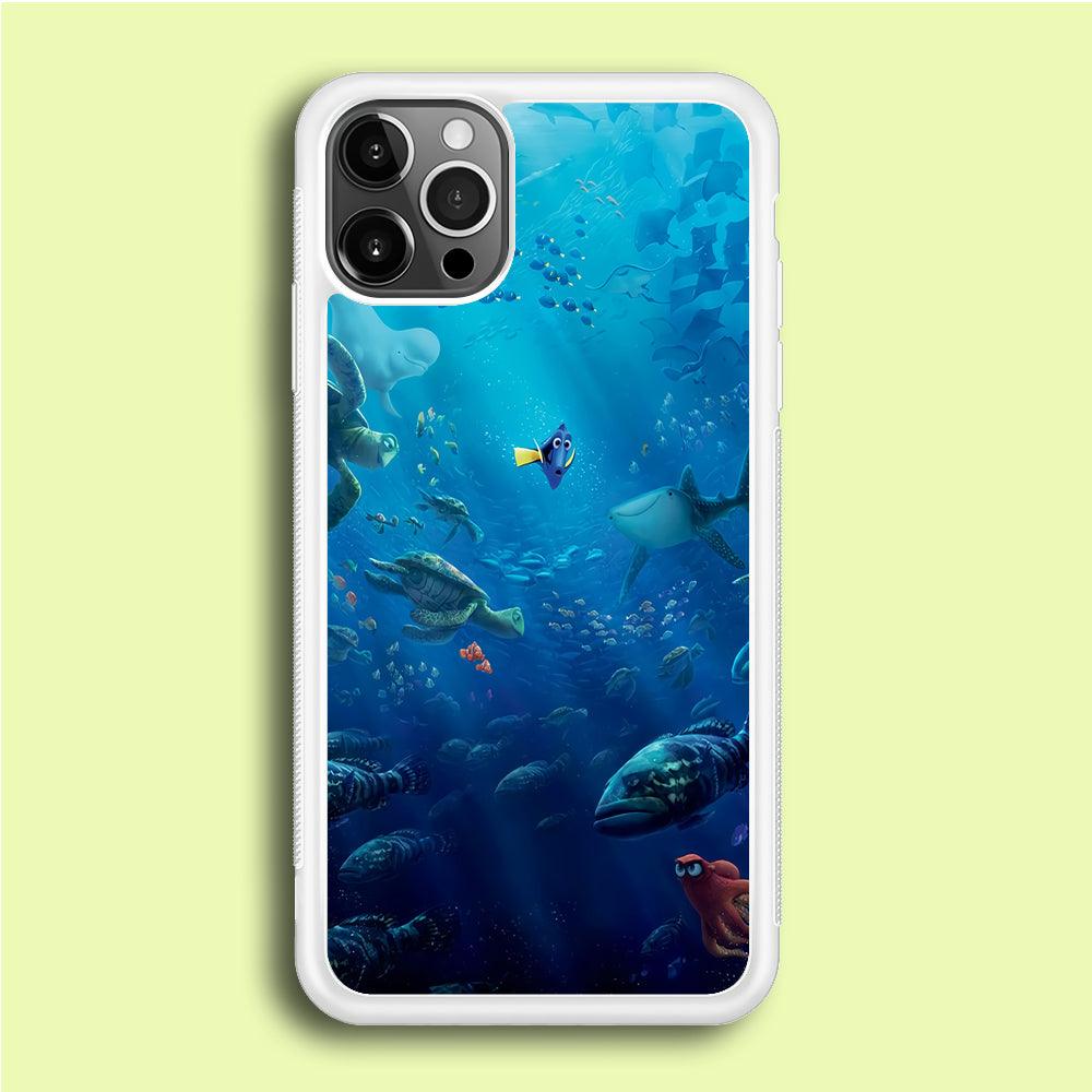 Finding Dory iPhone 12 Pro Case-Rubber / White (2D Case)-Xtracase