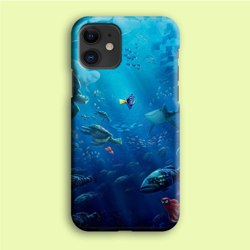 Finding Dory iPhone 12 Mini Case-Plastic / Full Wrap (3D Case)-Xtracase