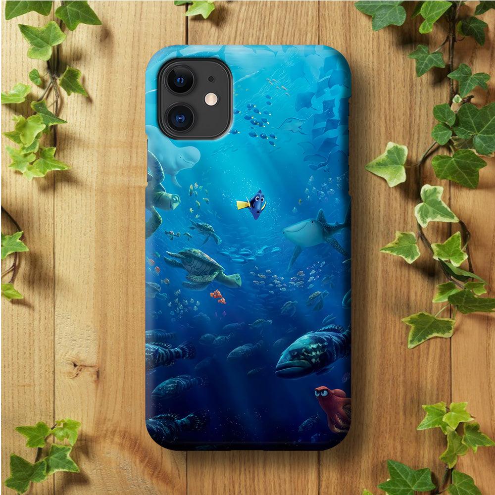 Finding Dory iPhone 11 Case-Plastic / Full Wrap (3D Case)-Xtracase