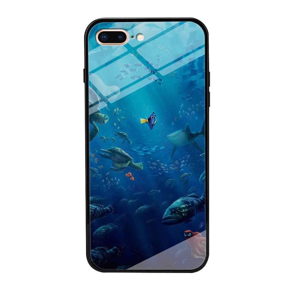 Finding Dory iPhone 8 Plus Case-Tempered Glass Case-Xtracase