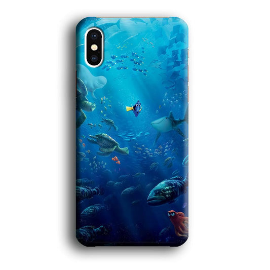 Finding Dory iPhone X Case-Plastic / Full Wrap (3D Case)-Xtracase