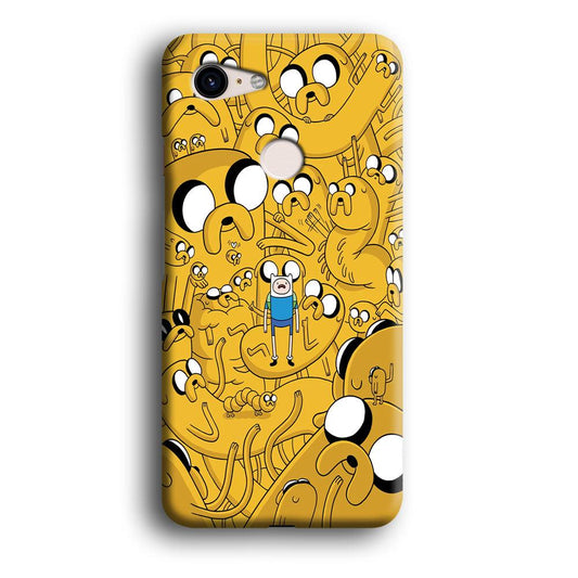 Finn and Jake Doodle Google Pixel 3 XL 3D Case-Xtracase