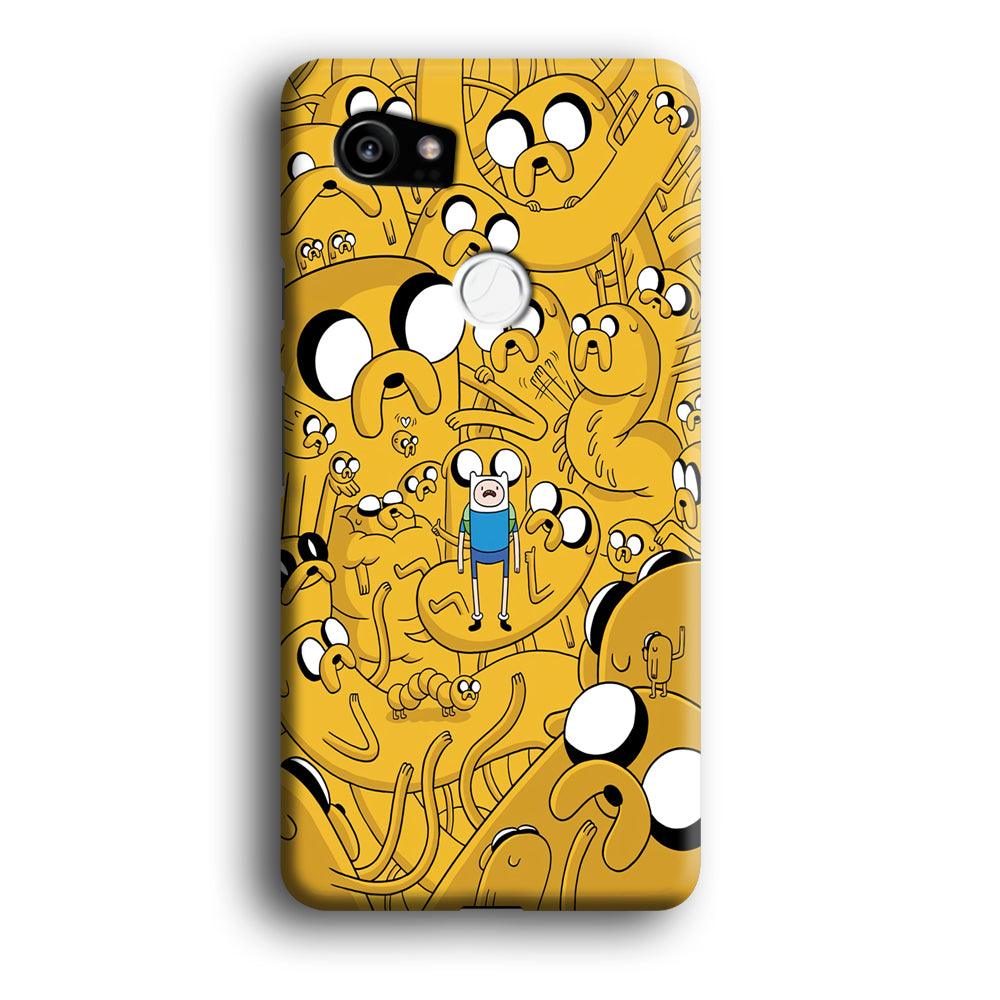 Finn and Jake Doodle Google Pixel 2 XL 3D Case-Xtracase