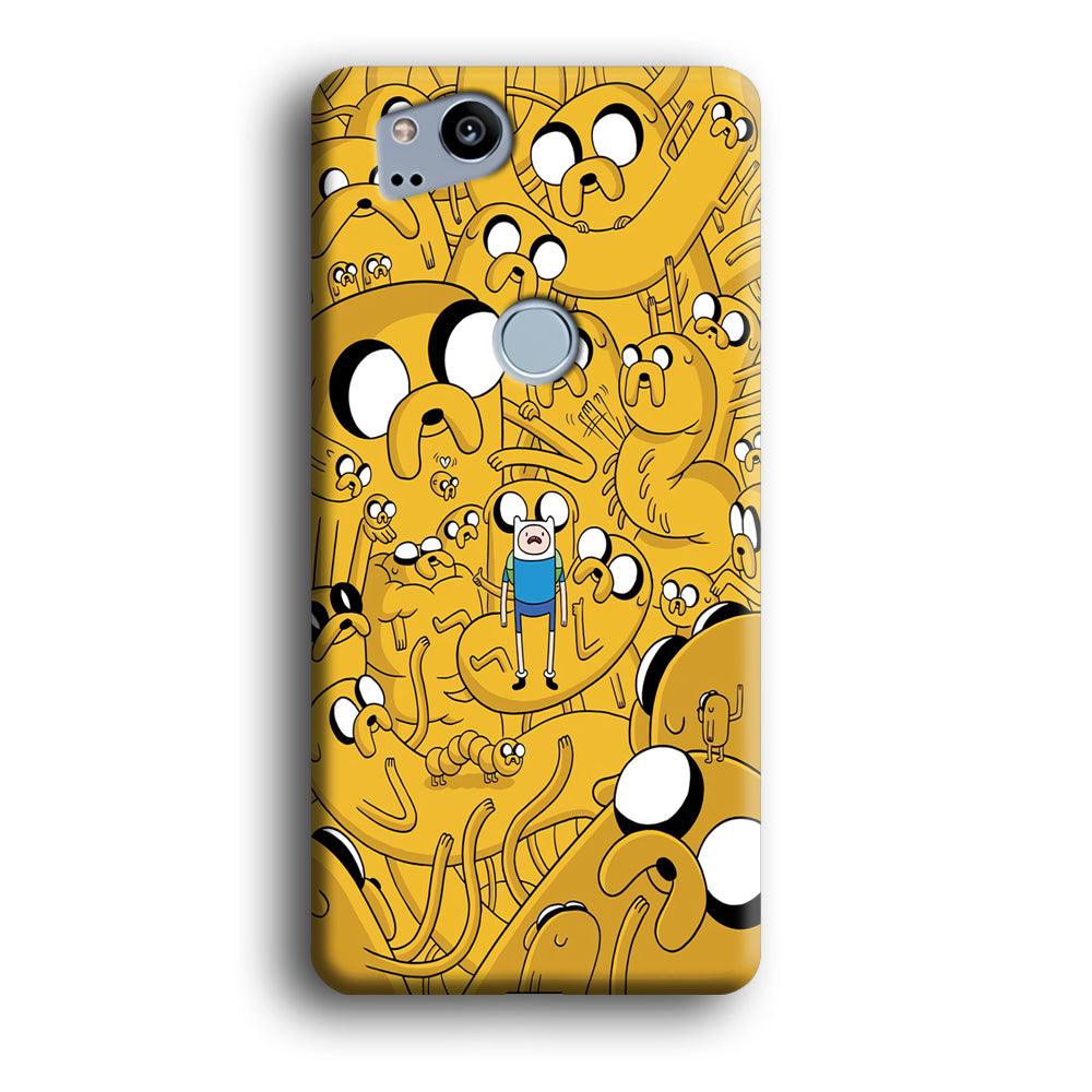 Finn and Jake Doodle Google Pixel 2 3D Case-Xtracase