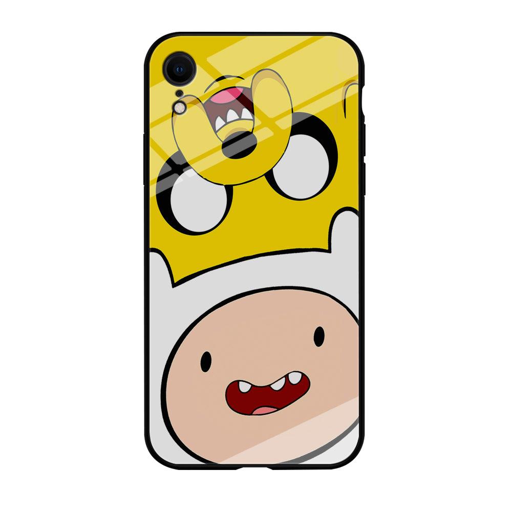 Finn and Jake Adventure Time iPhone XR Case-Tempered Glass Case-Xtracase