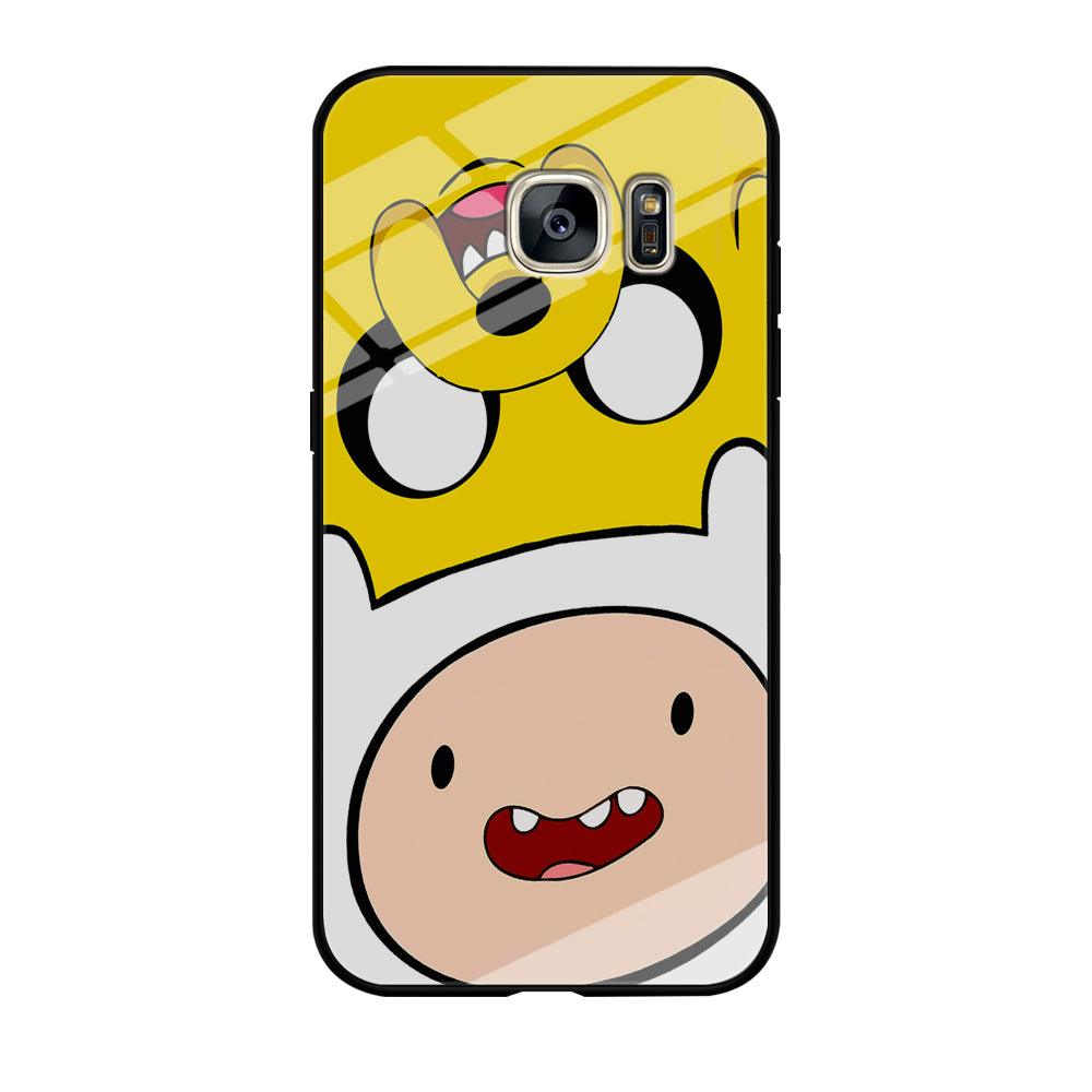 Finn and Jake Adventure Time Samsung Galaxy S7 Case-Tempered Glass Case-Xtracase
