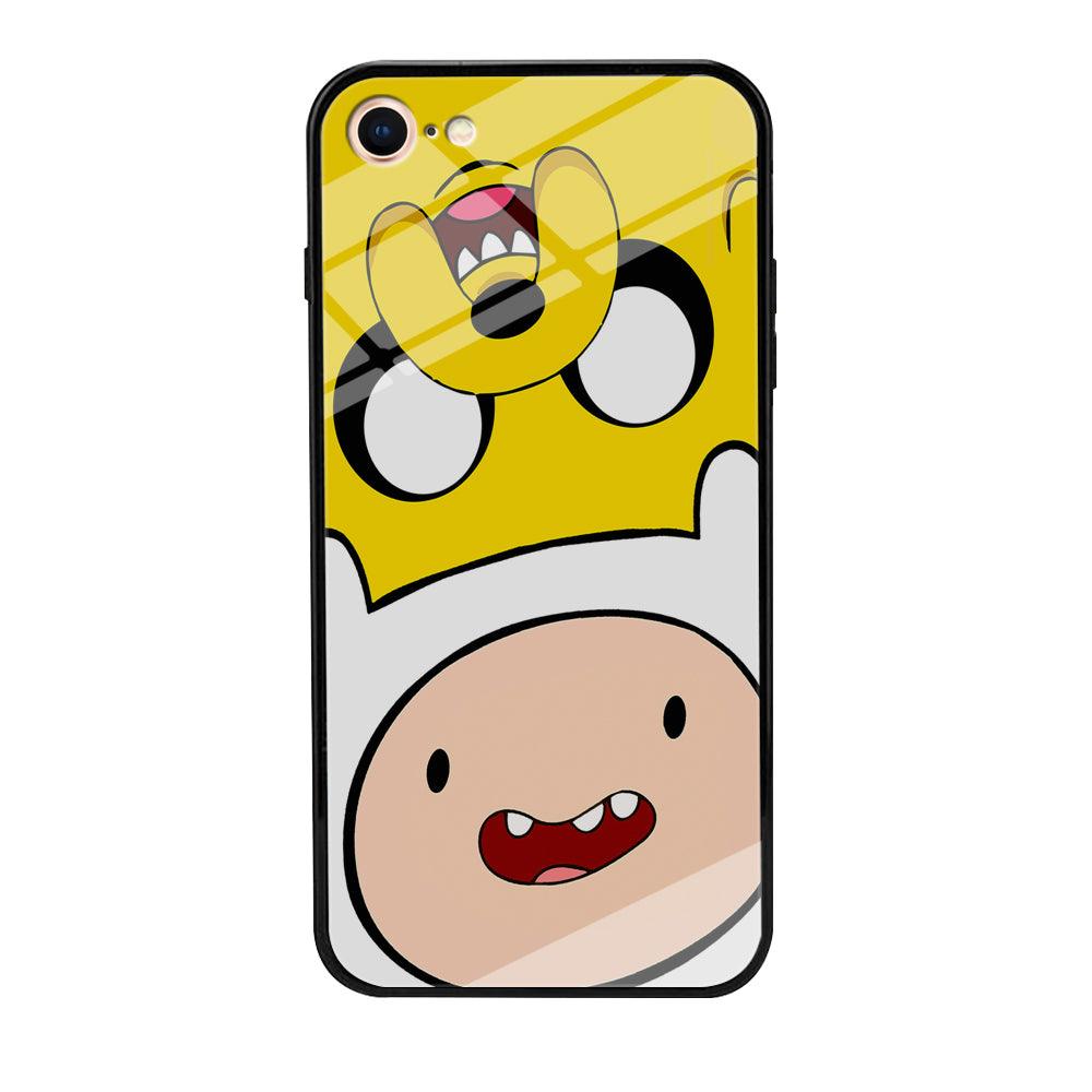 Finn and Jake Adventure Time iPhone 8 Case-Tempered Glass Case-Xtracase
