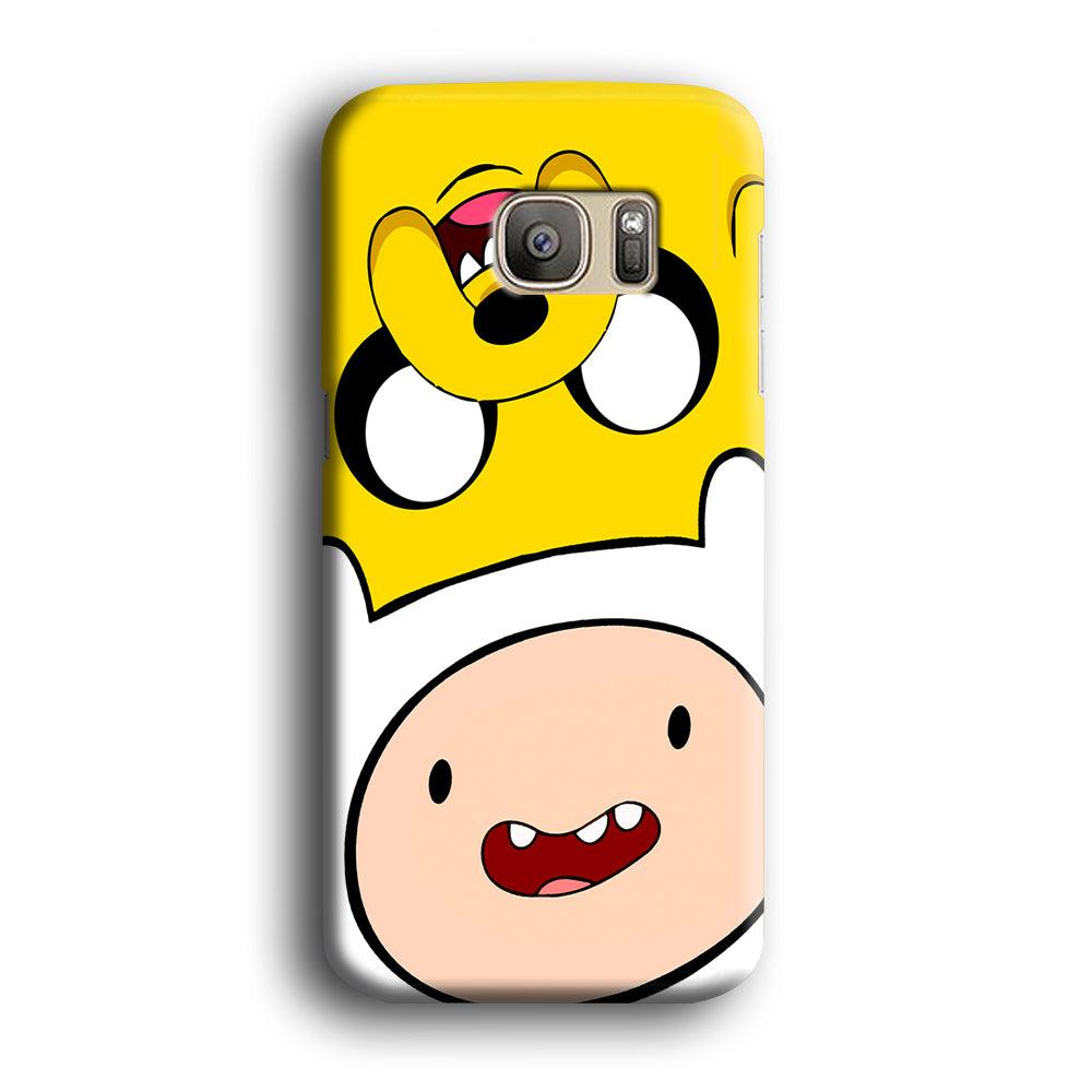 Finn and Jake Adventure Time Samsung Galaxy S7 Case-Plastic / Full Wrap (3D Case)-Xtracase