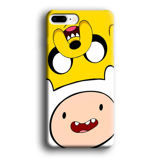 Finn and Jake Adventure Time iPhone 8 Plus Case-Plastic / Full Wrap (3D Case)-Xtracase