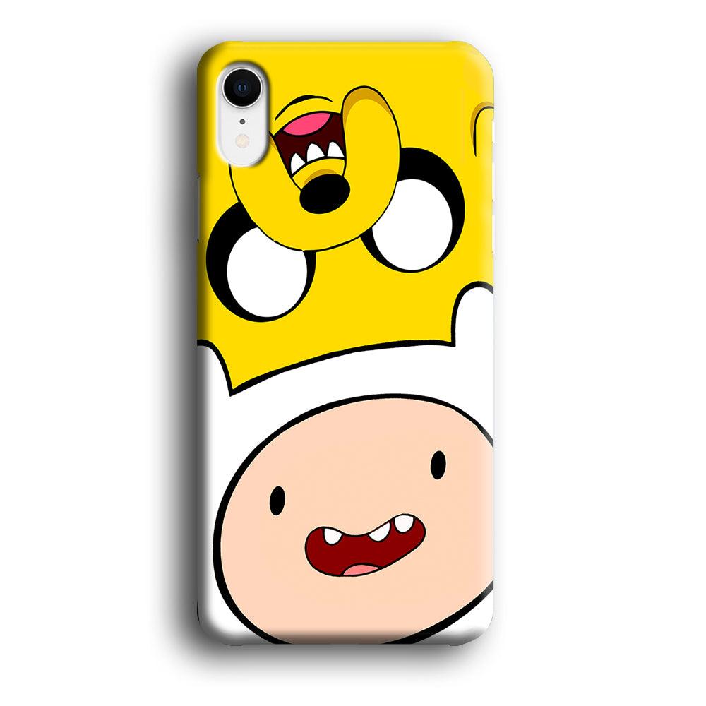 Finn and Jake Adventure Time iPhone XR Case-Plastic / Full Wrap (3D Case)-Xtracase