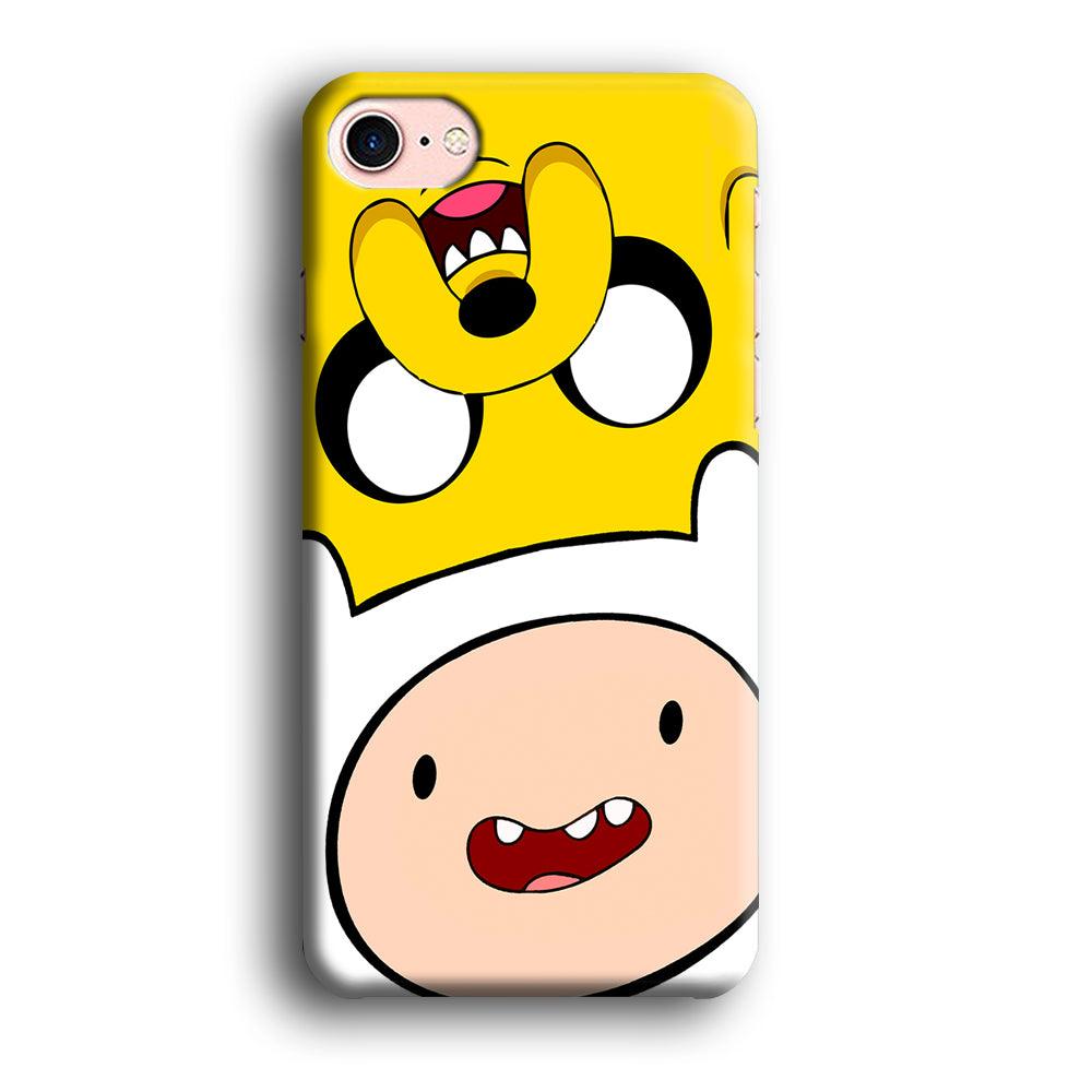 Finn and Jake Adventure Time iPhone 8 Case-Plastic / Full Wrap (3D Case)-Xtracase