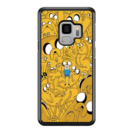 Finn and Jake Doodle Samsung Galaxy S9 Case-Plastic / Full Wrap (3D Case)-Xtracase