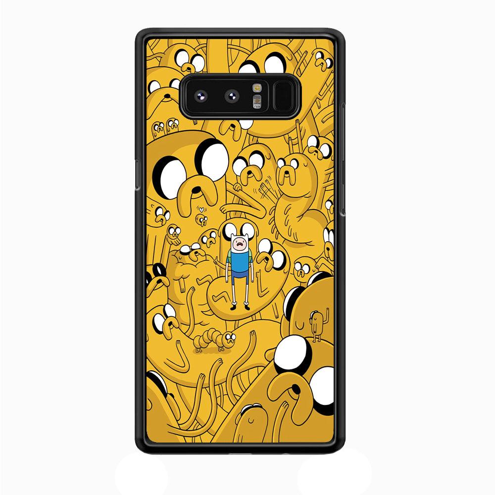 Finn and Jake Doodle Samsung Galaxy Note 8 Case-Plastic / Full Wrap (3D Case)-Xtracase