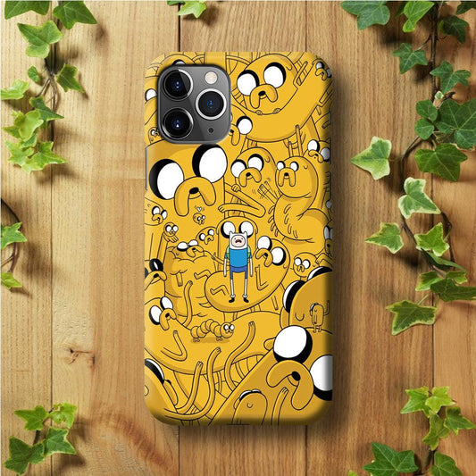 Finn and Jake Doodle iPhone 11 Pro Case-Plastic / Full Wrap (3D Case)-Xtracase