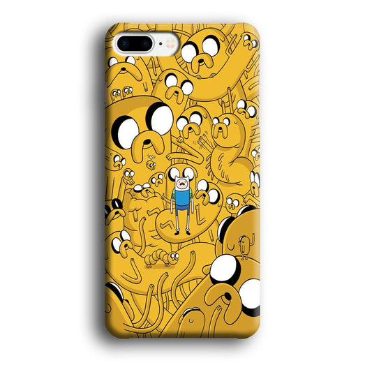 Finn and Jake Doodle iPhone 8 Plus Case-Plastic / Full Wrap (3D Case)-Xtracase