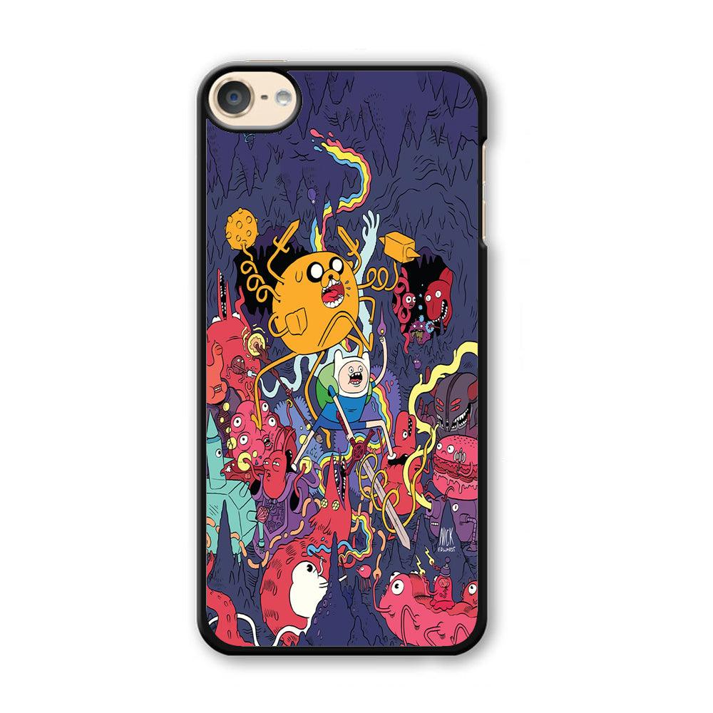 Finn and Jake Fights Monsters iPod Touch 6 Case-Plastic / Full Wrap (3D Case)-Xtracase