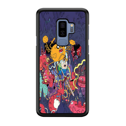 Finn and Jake Fights Monsters Samsung Galaxy S9 Plus Case-Plastic / Full Wrap (3D Case)-Xtracase