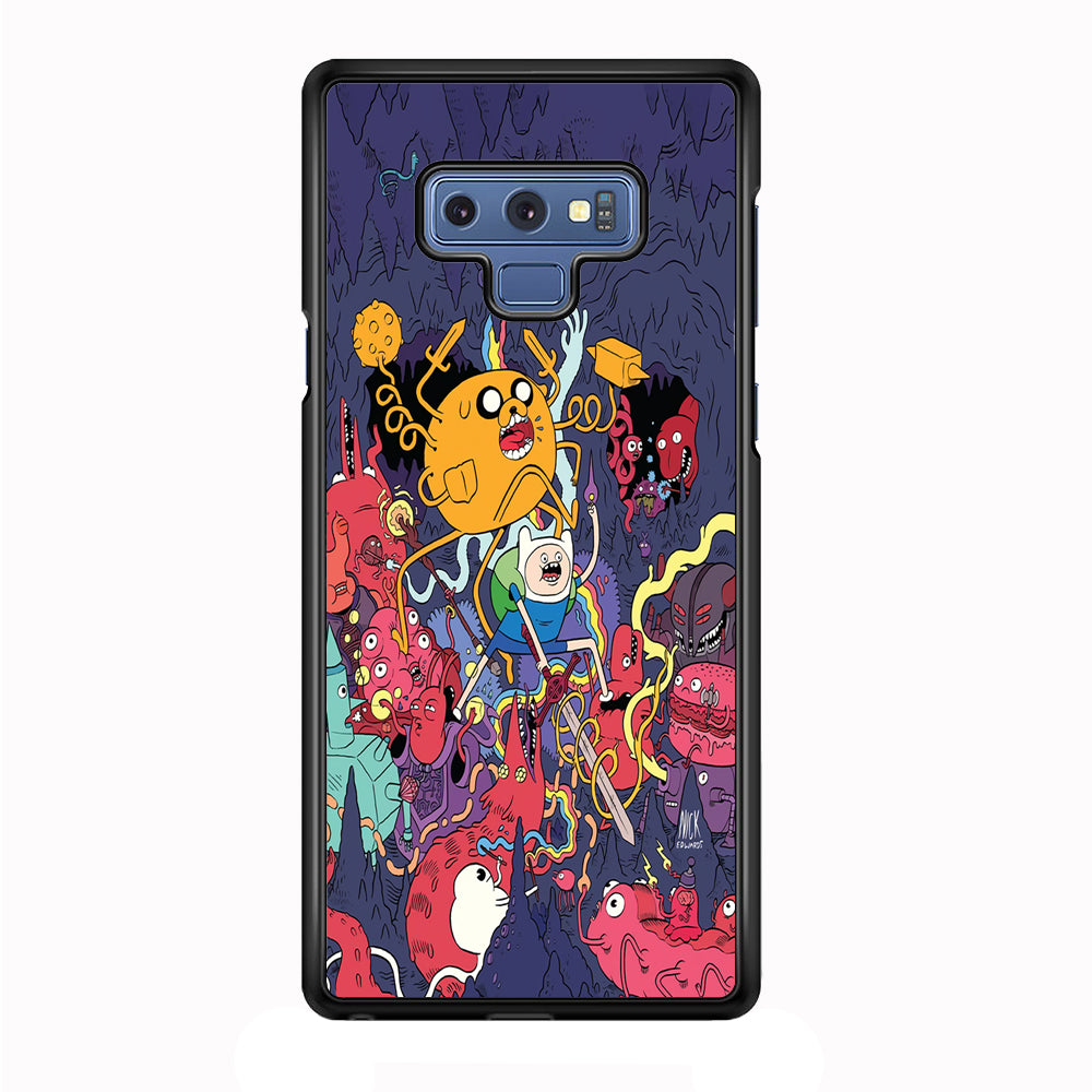 Finn and Jake Fights Monsters Samsung Galaxy Note 9 Case