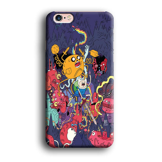Finn and Jake Fights Monsters iPhone 6 | 6s Case-Plastic / Full Wrap (3D Case)-Xtracase