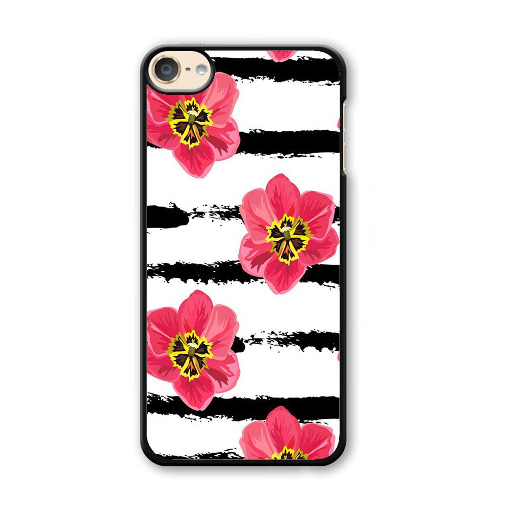 Flower Painting Streak iPod Touch 6 Case-Plastic / Full Wrap (3D Case)-Xtracase