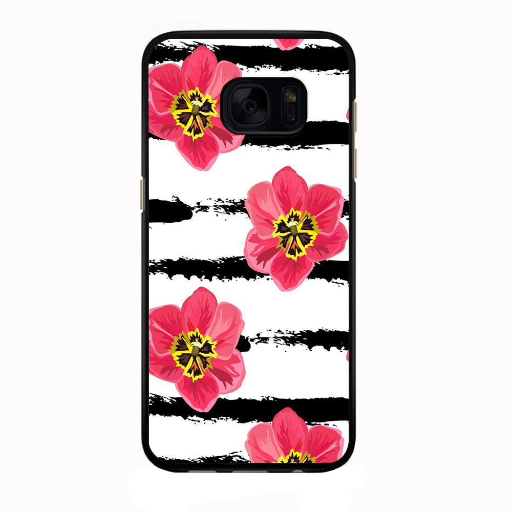 Flower Painting Streak Samsung Galaxy S7 Case