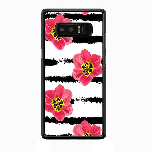 Flower Painting Streak Samsung Galaxy Note 8 Case-Plastic / Full Wrap (3D Case)-Xtracase