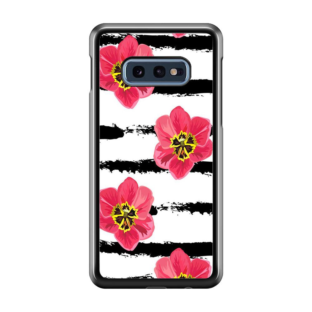 Flower Painting Streak Samsung Galaxy S10E Case-Plastic / Full Wrap (3D Case)-Xtracase