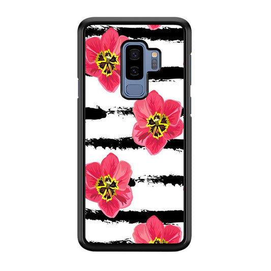 Flower Painting Streak Samsung Galaxy S9 Plus Case-Plastic / Full Wrap (3D Case)-Xtracase