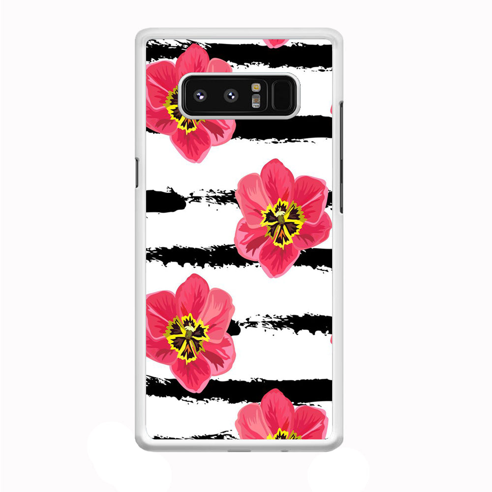 Flower Painting Streak Samsung Galaxy Note 8 Case