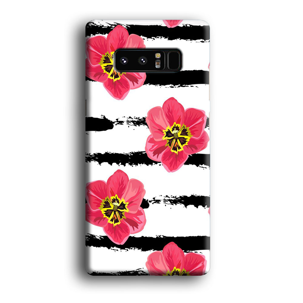 Flower Painting Streak Samsung Galaxy Note 8 Case