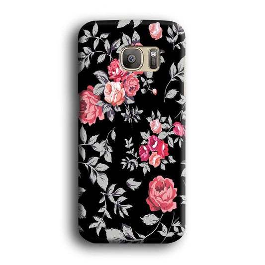 Flower Pattern 004 Samsung Galaxy S7 Edge Case-Plastic / Full Wrap (3D Case)-Xtracase