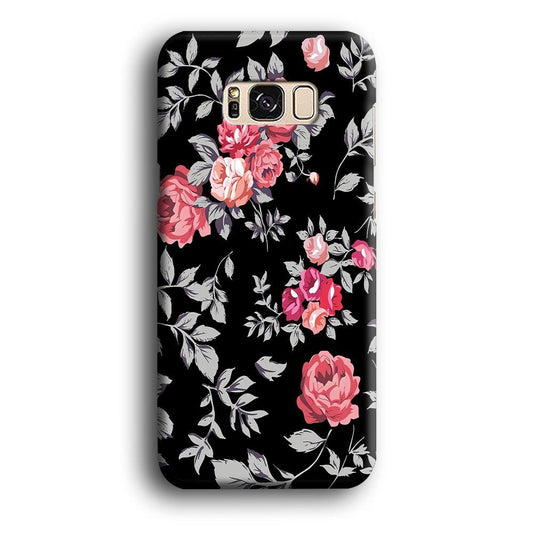 Flower Pattern 004 Samsung Galaxy S8 Case-Plastic / Full Wrap (3D Case)-Xtracase