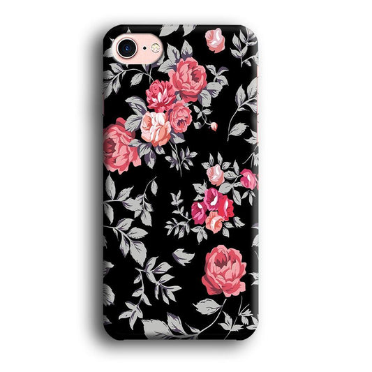 Flower Pattern 004 iPhone 8 Case-Plastic / Full Wrap (3D Case)-Xtracase