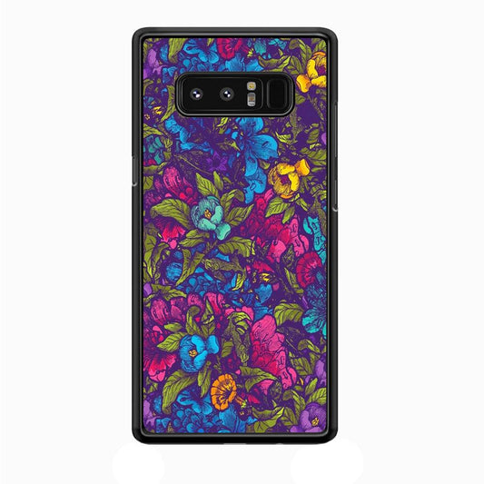 Flower Pattern 005 Samsung Galaxy Note 8 Case-Plastic / Full Wrap (3D Case)-Xtracase
