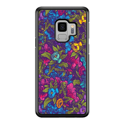 Flower Pattern 005 Samsung Galaxy S9 Case-Plastic / Full Wrap (3D Case)-Xtracase