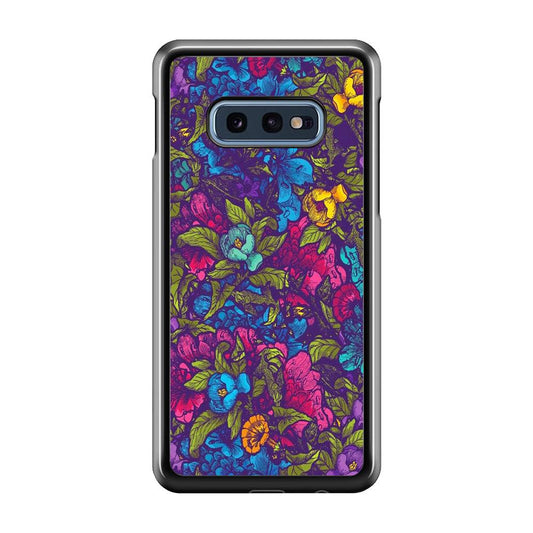 Flower Pattern 005 Samsung Galaxy S10E Case-Plastic / Full Wrap (3D Case)-Xtracase