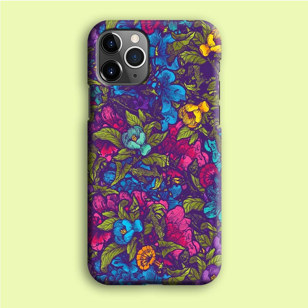 Flower Pattern 005 iPhone 12 Pro Case-Plastic / Full Wrap (3D Case)-Xtracase