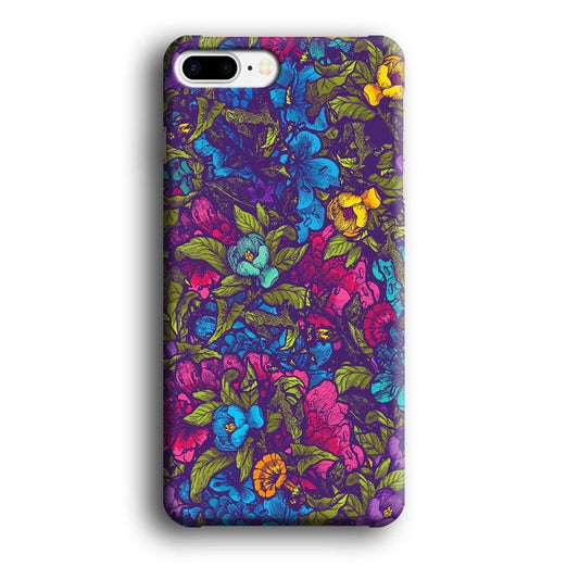 Flower Pattern 005 iPhone 8 Plus Case-Plastic / Full Wrap (3D Case)-Xtracase