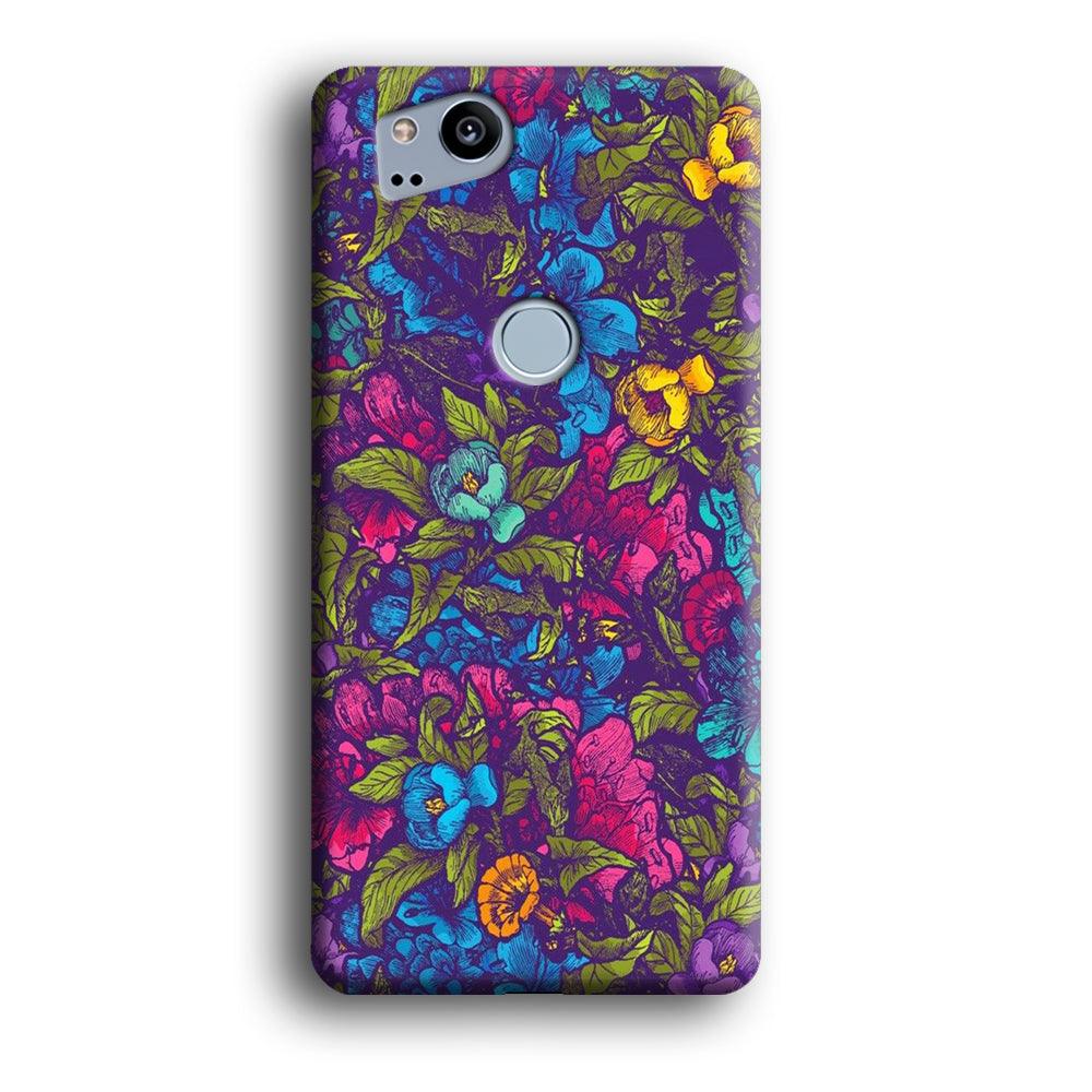Flower Pattern 005 Google Pixel 2 3D Case-Xtracase