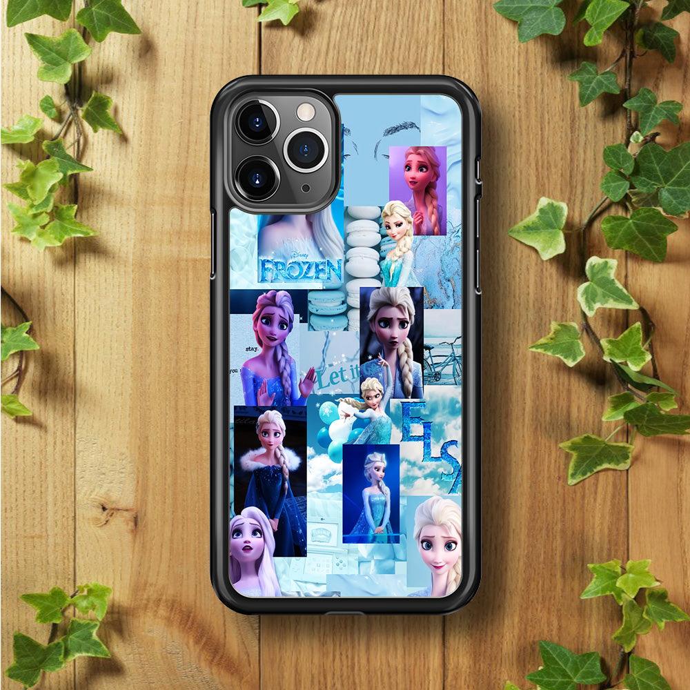 Frozen Elsa Aesthetic iPhone 11 Pro Max Case-Rubber / Black (2D Case)-Xtracase