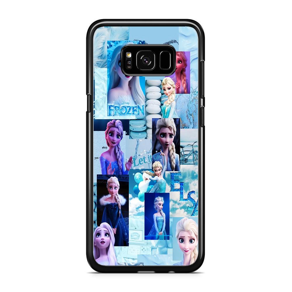 Frozen Elsa Aesthetic Samsung Galaxy S8 Case-Rubber / Black (2D Case)-Xtracase
