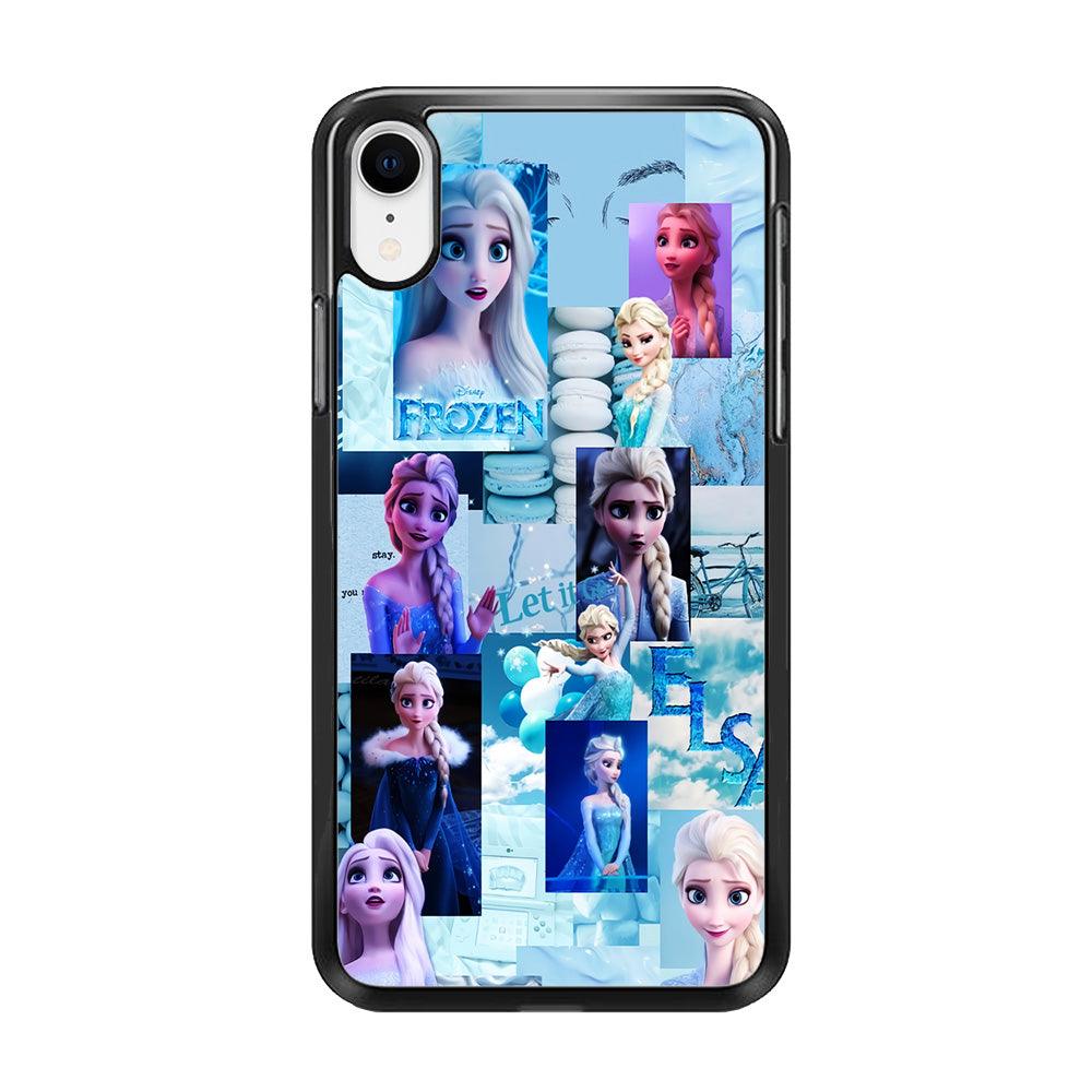 Frozen Elsa Aesthetic iPhone XR Case-Rubber / Black (2D Case)-Xtracase