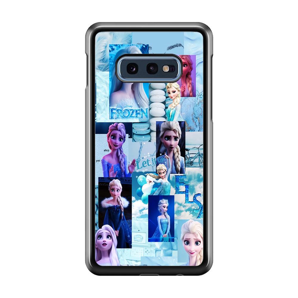Frozen Elsa Aesthetic Samsung Galaxy S10E Case-Rubber / Black (2D Case)-Xtracase