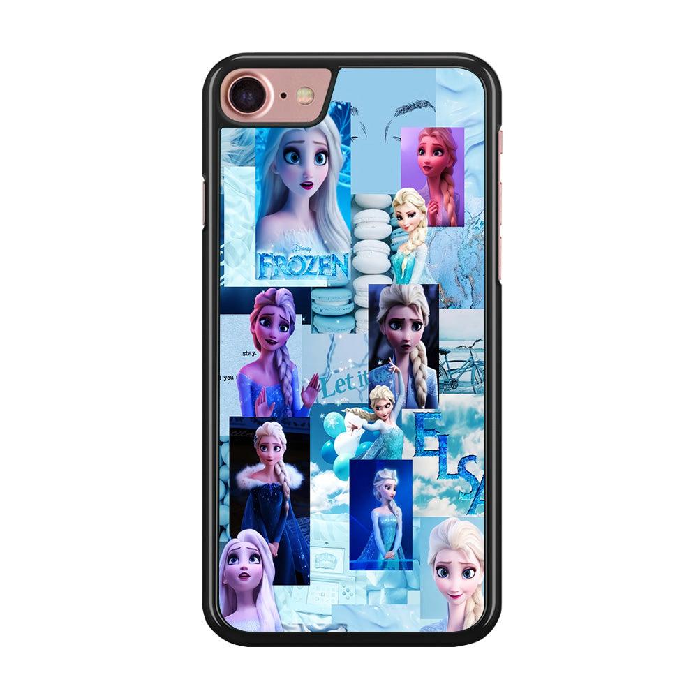 Frozen Elsa Aesthetic iPhone 7 Case-Rubber / Black (2D Case)-Xtracase