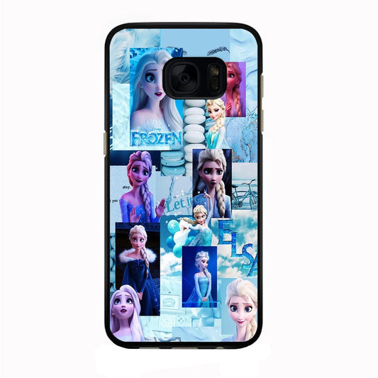 Frozen Elsa Aesthetic Samsung Galaxy S7 Edge Case-Rubber / Black (2D Case)-Xtracase