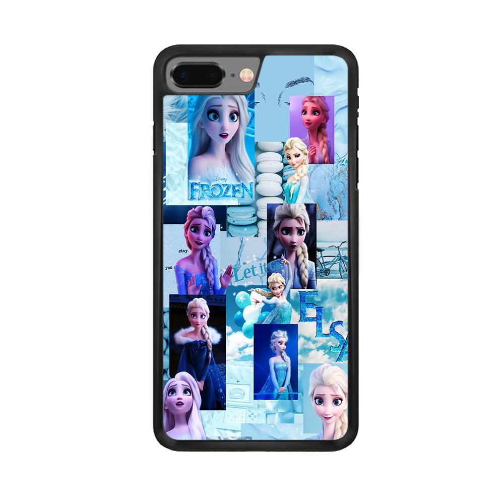 Frozen Elsa Aesthetic iPhone 8 Plus Case-Rubber / Black (2D Case)-Xtracase