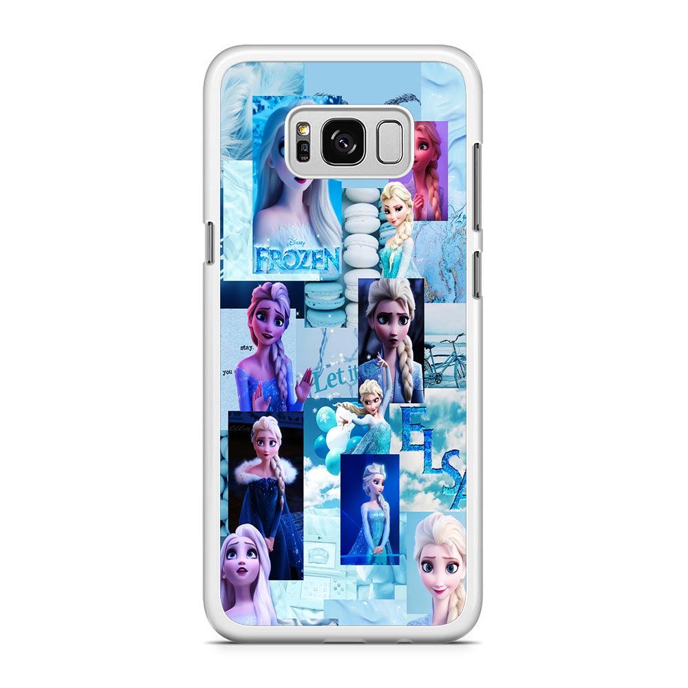 Frozen Elsa Aesthetic Samsung Galaxy S8 Case-Rubber / White (2D Case)-Xtracase