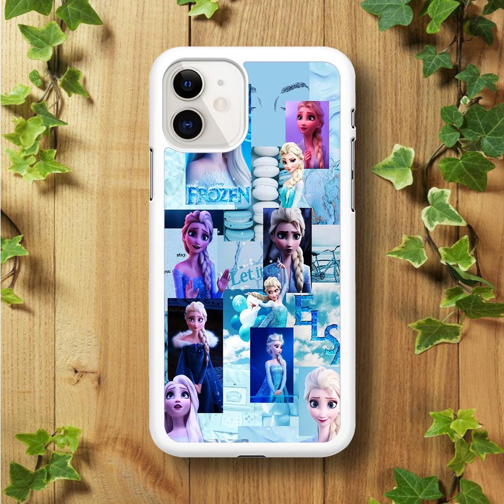 Frozen Elsa Aesthetic iPhone 11 Case-Rubber / White (2D Case)-Xtracase