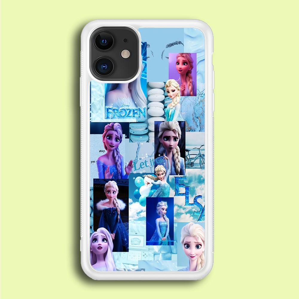 Frozen Elsa Aesthetic iPhone 12 Case-Rubber / White (2D Case)-Xtracase