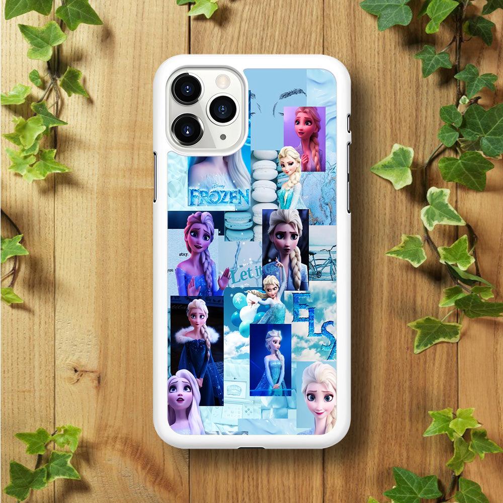 Frozen Elsa Aesthetic iPhone 11 Pro Max Case-Rubber / White (2D Case)-Xtracase